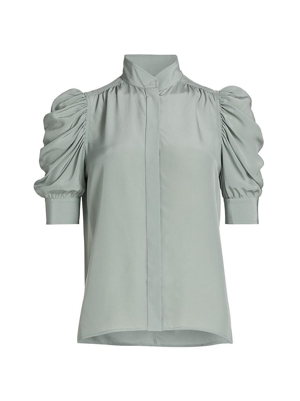 Frame Gillian Puffed Shoulder Blouse Product Image
