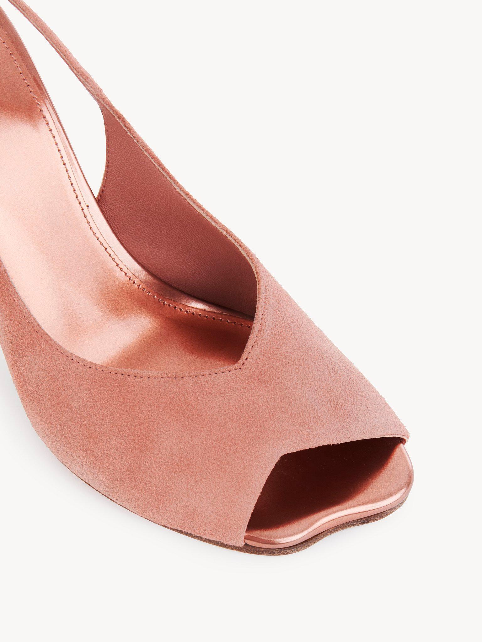Heeled Flower Sandal Product Image