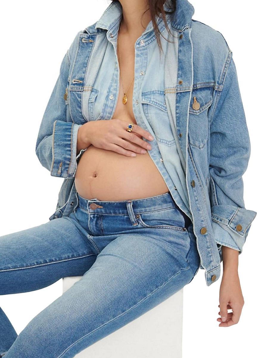 Hatch Collection Classic Maternity Jean Jacket Product Image