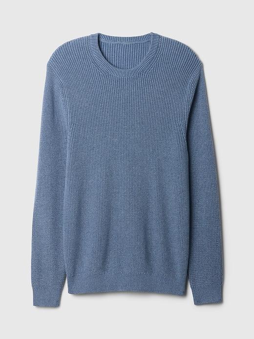 Shaker-Stitch Crewneck Sweater Product Image