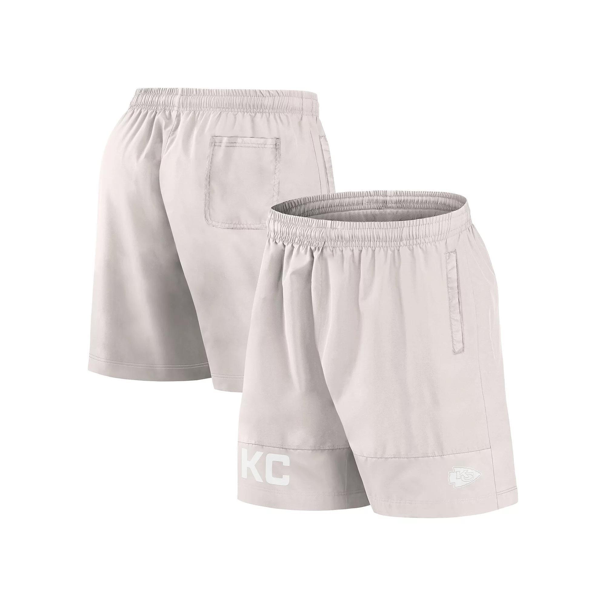 Men's Fanatics Cream Buffalo Bills Elements Shorts, Size: 3XL, Beige Product Image