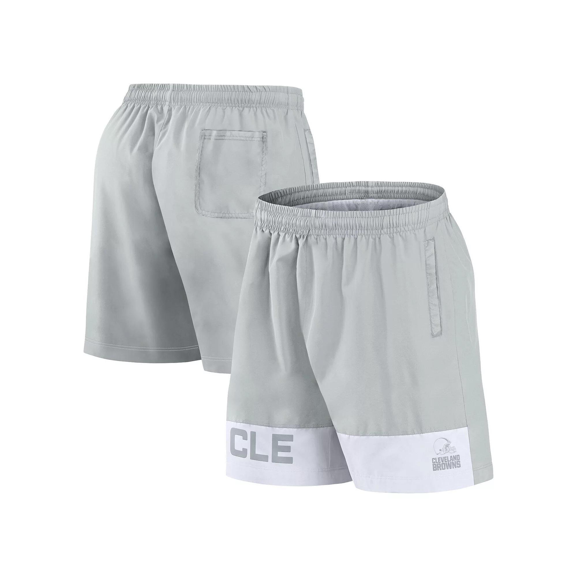 Men's Fanatics Gray Cleveland Browns Elements Shorts, Size: Medium, Grey Product Image