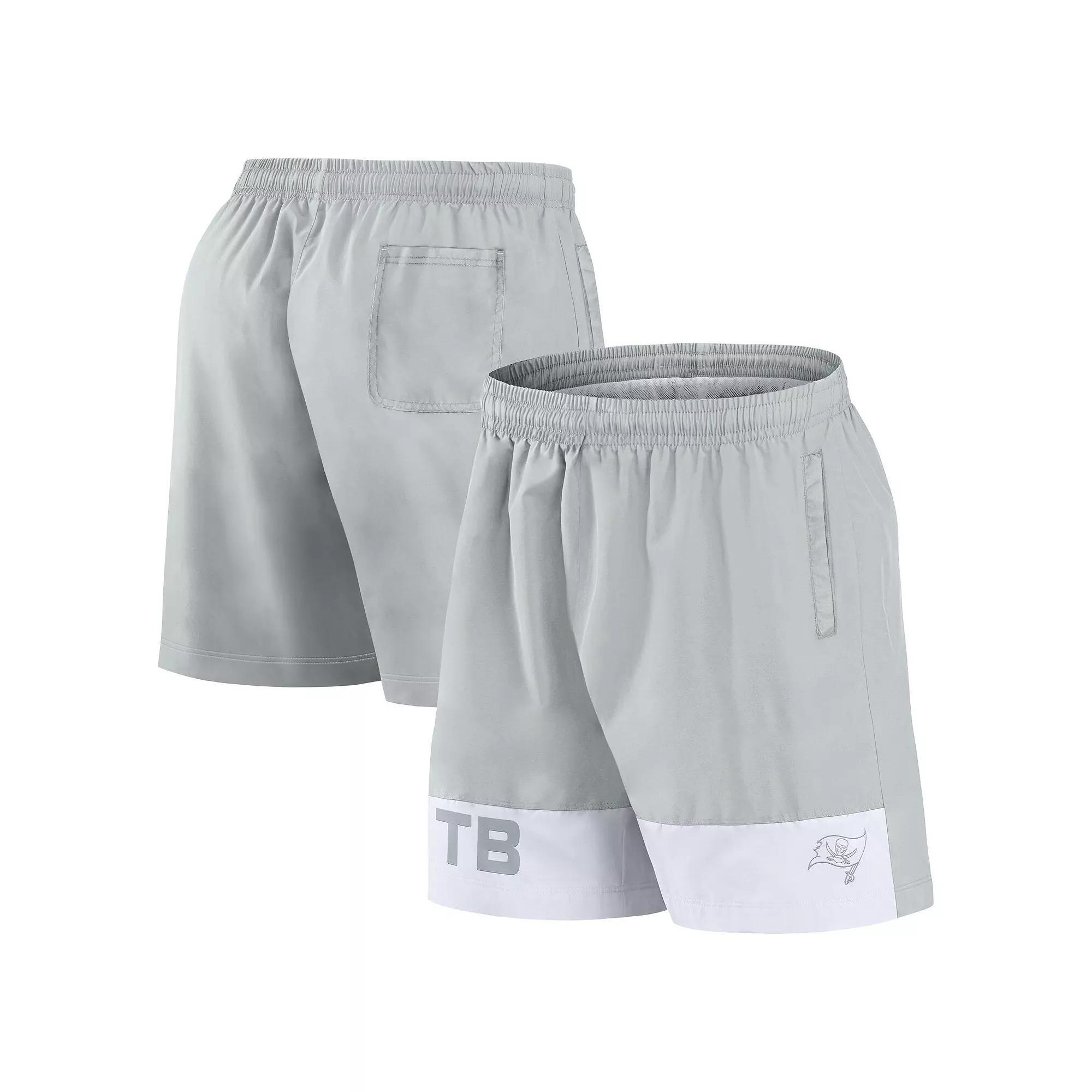 Men's Fanatics Gray Tampa Bay Buccaneers Elements Shorts, Size: 4XL, Grey Product Image