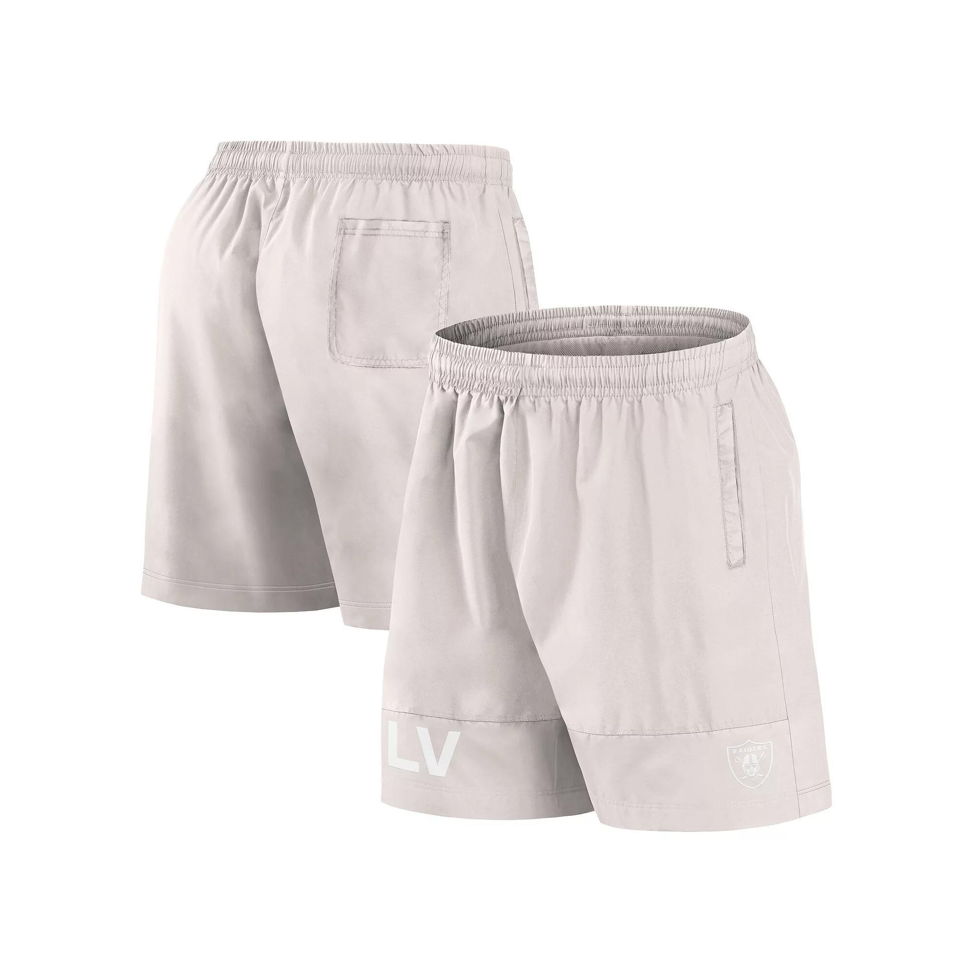Men's Fanatics Cream Pittsburgh Steelers Elements Shorts, Size: Large, Beige Product Image