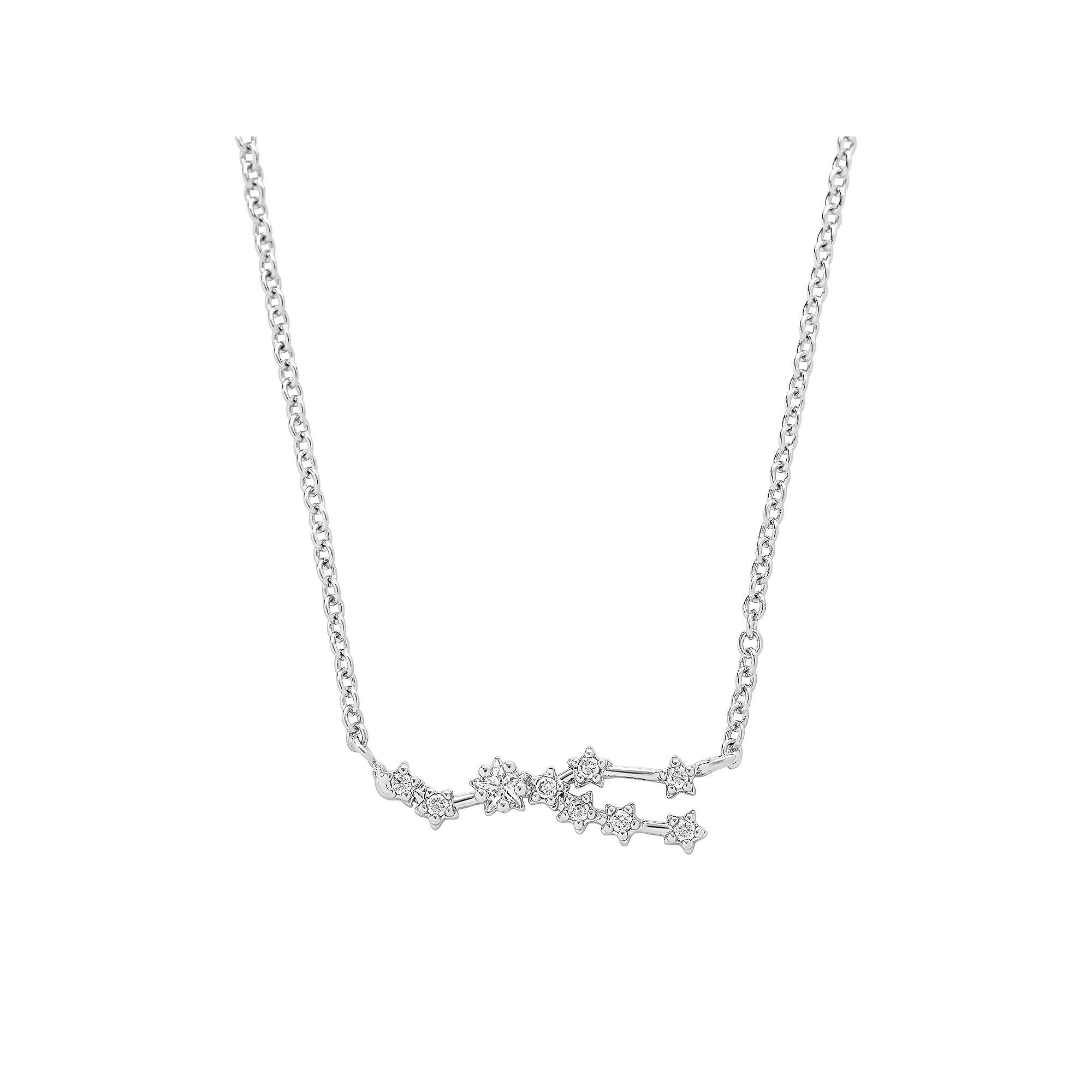 MC Collective Cubic Zirconia Constellation Necklace, Women's, 14k Gold Tone Gemini Product Image