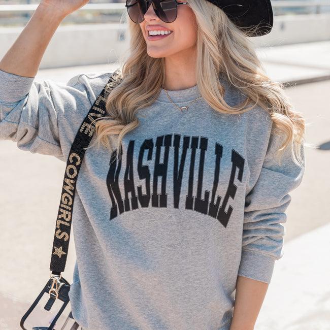 Nashville Light Grey Graphic Sweatshirt Product Image