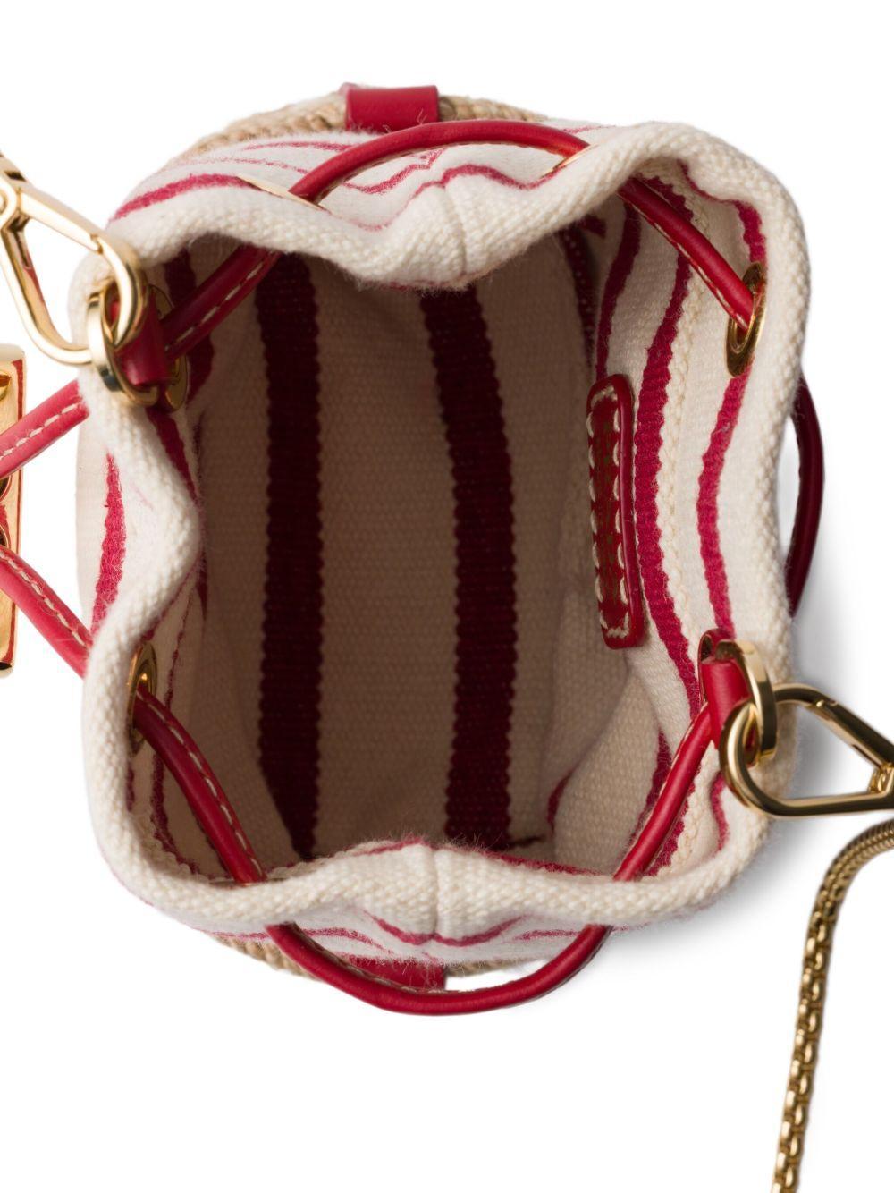 striped canvas mini bag Product Image