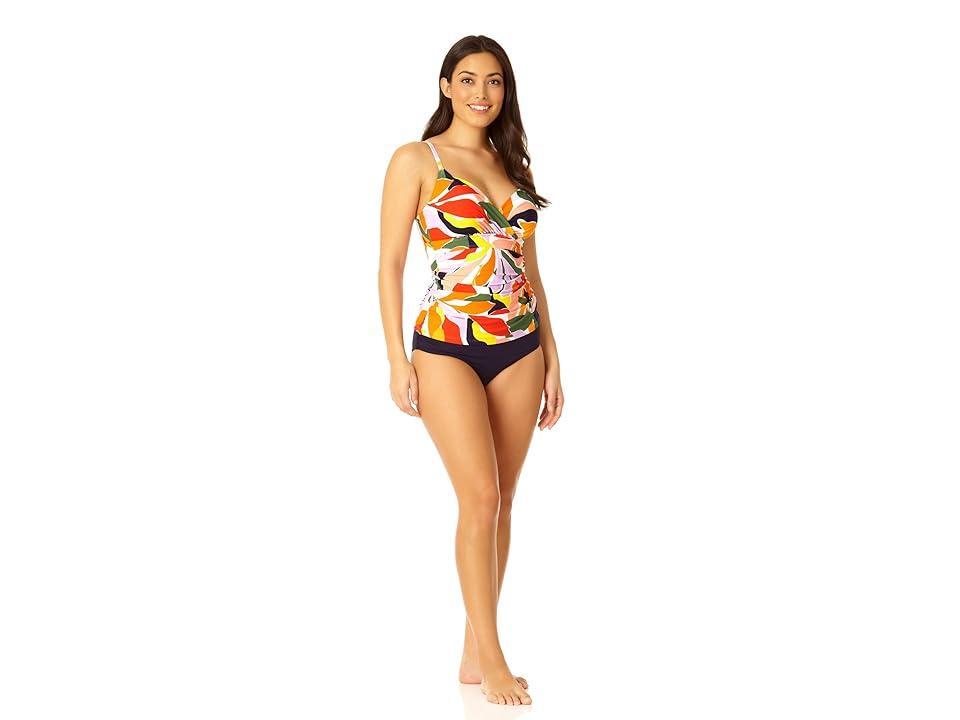 Anne Cole Underwire Surplice Tri Tankini Women's Swimwear Product Image