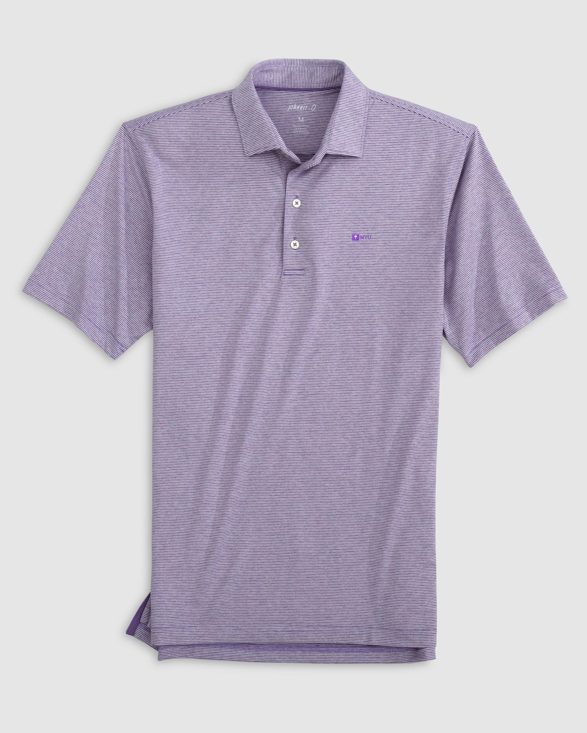 Northeastern Lyndonn Striped Jersey Performance Polo Product Image