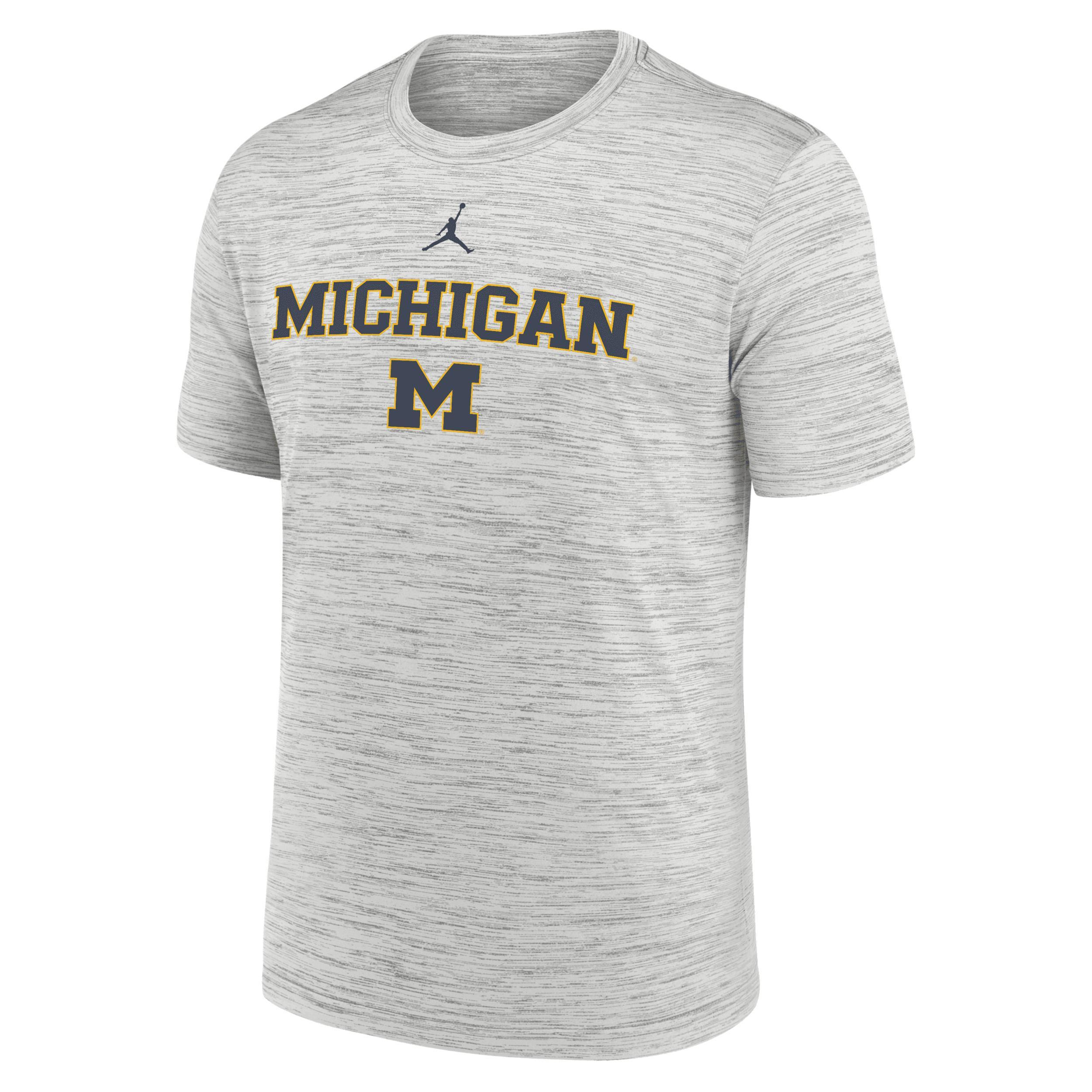 Men's Michigan Sideline Velocity Jordan Brand Dri-FIT College T-Shirt Product Image
