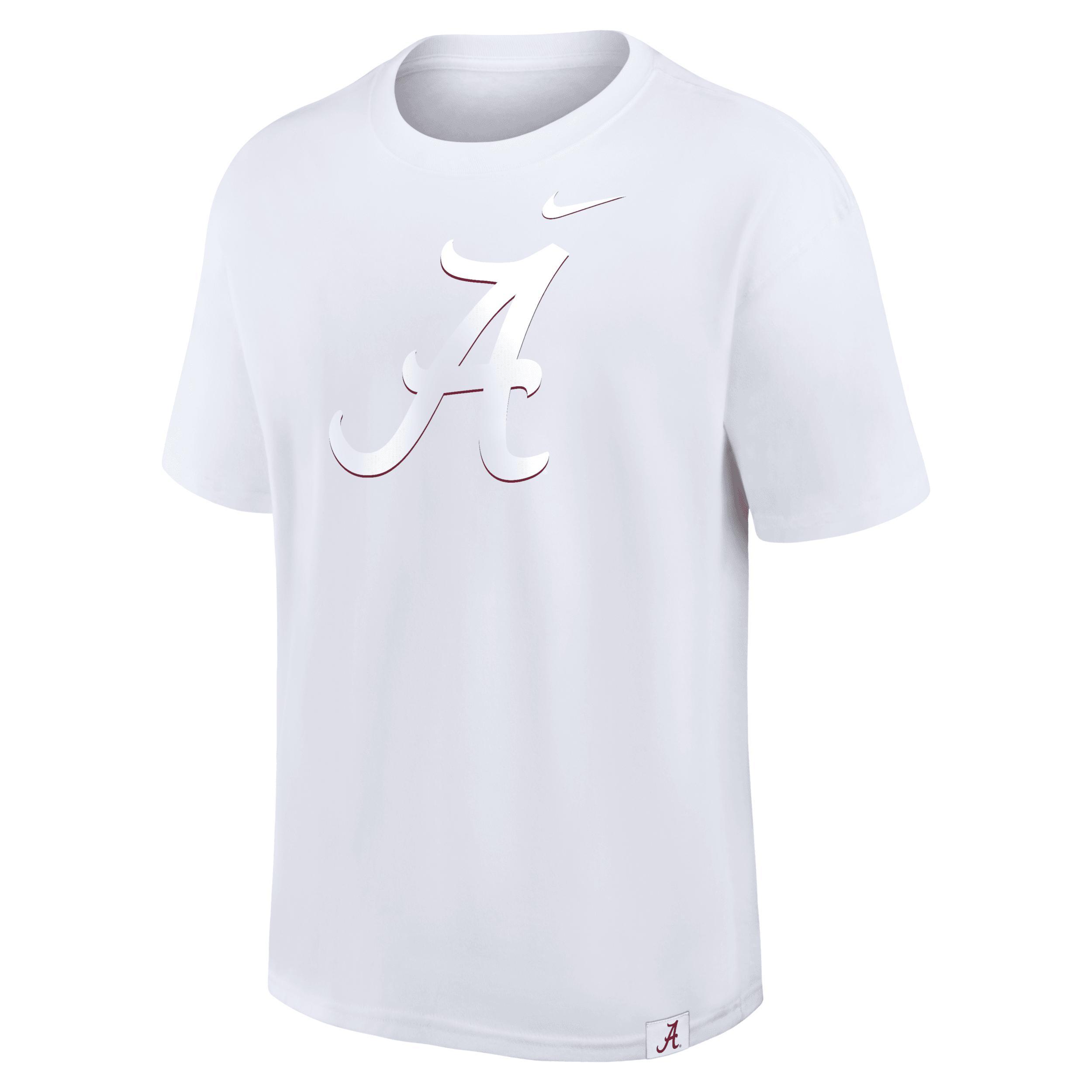 Men's Nike White Alabama Crimson Tide 2-Hit Statement Max90 T-Shirt, Size: 2XL Product Image