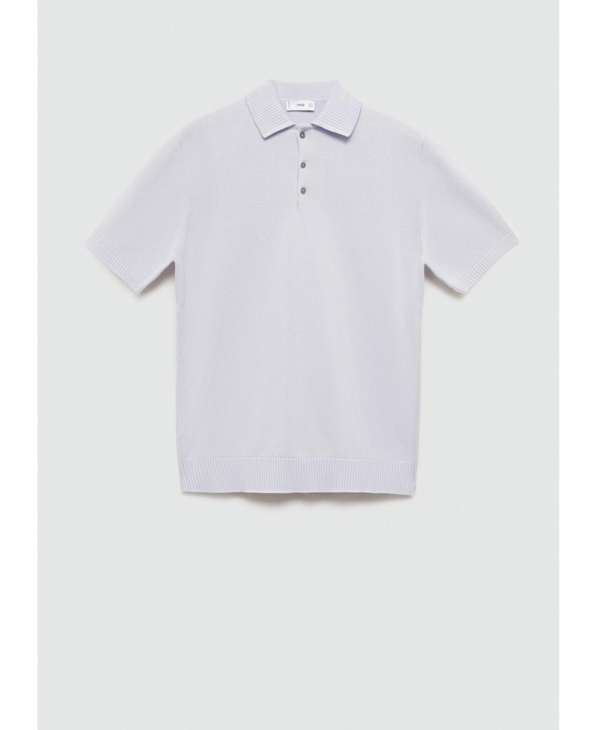 Mango Mens Fine-Knit Cotton Polo Shirt Product Image