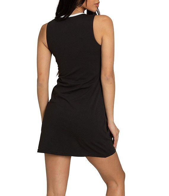 GOLD HINGE Half-Zip Crew Neck Sleeveless Pocket Dress Product Image