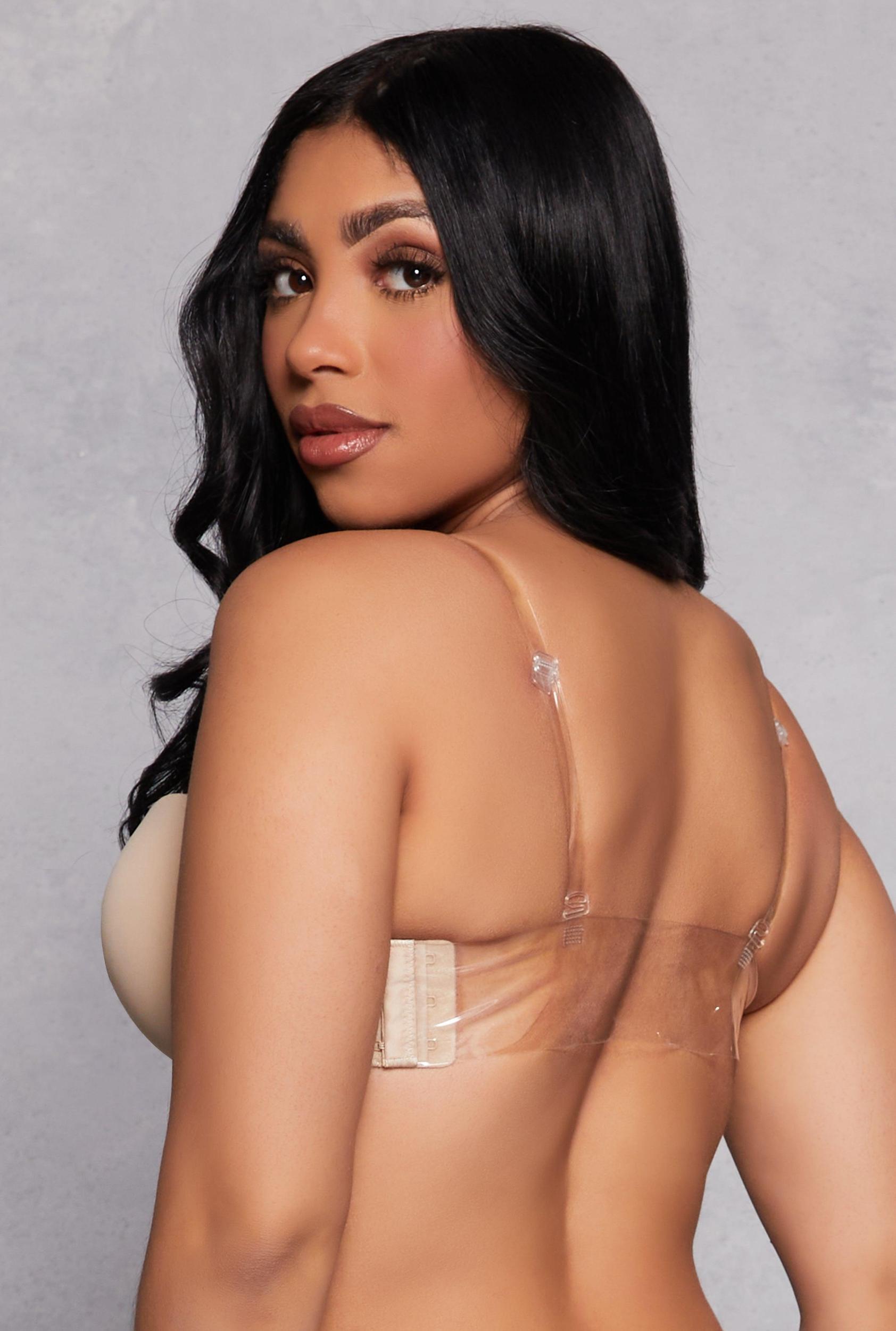 Clear Back Strap Balconette Bra | Converts to Strapless Female Product Image