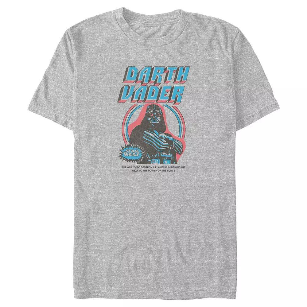 Big & Tall Star Wars Darth Vader Vintage Poster Graphic Tee, Men's, Size: 4XL Tall, Athletic Grey Product Image
