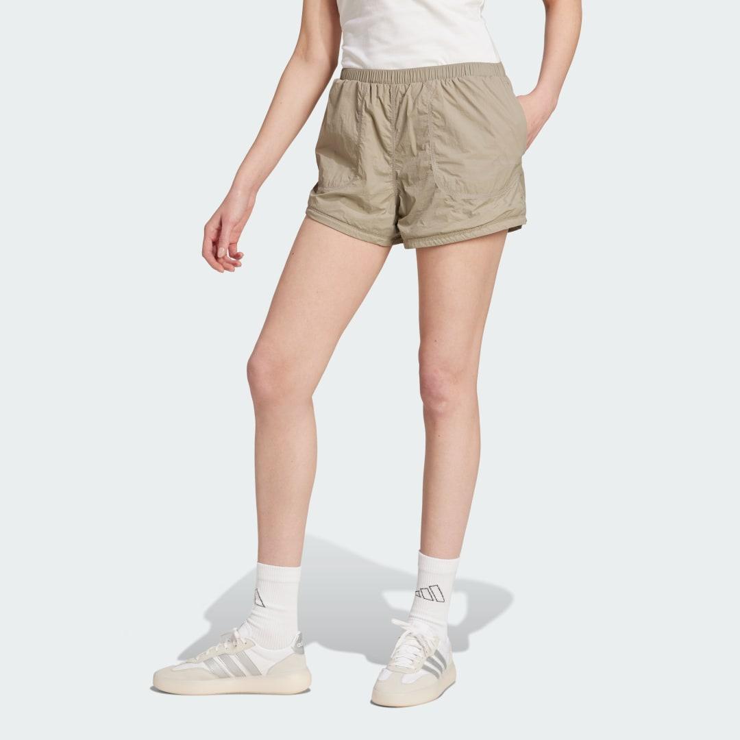 adidas City Escape Summer Cargo Shorts Bliss Lilac XS Womens Product Image