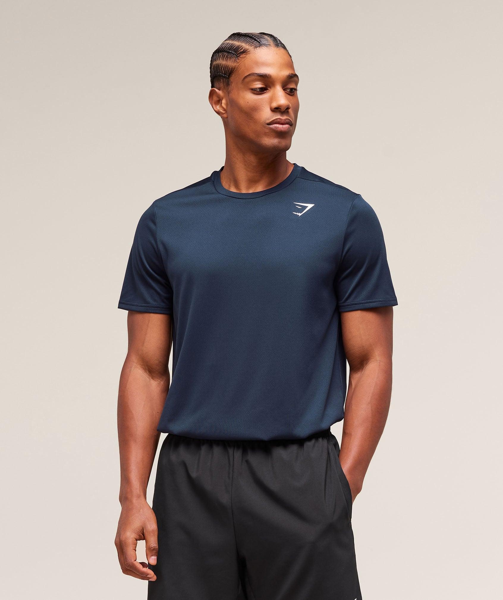 Gymshark Arrival Regular Fit T-Shirt - Navy Male Product Image