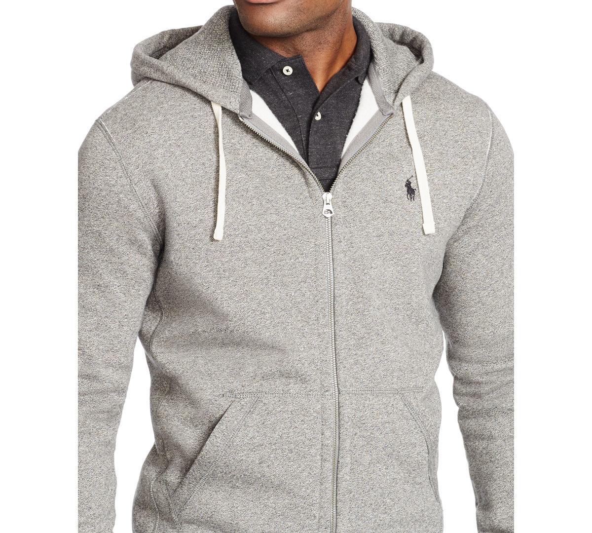 Polo Ralph Lauren Men's Zip Front Fleece Hoodie in Cruise Navy at Nordstrom, Size X-Large Product Image