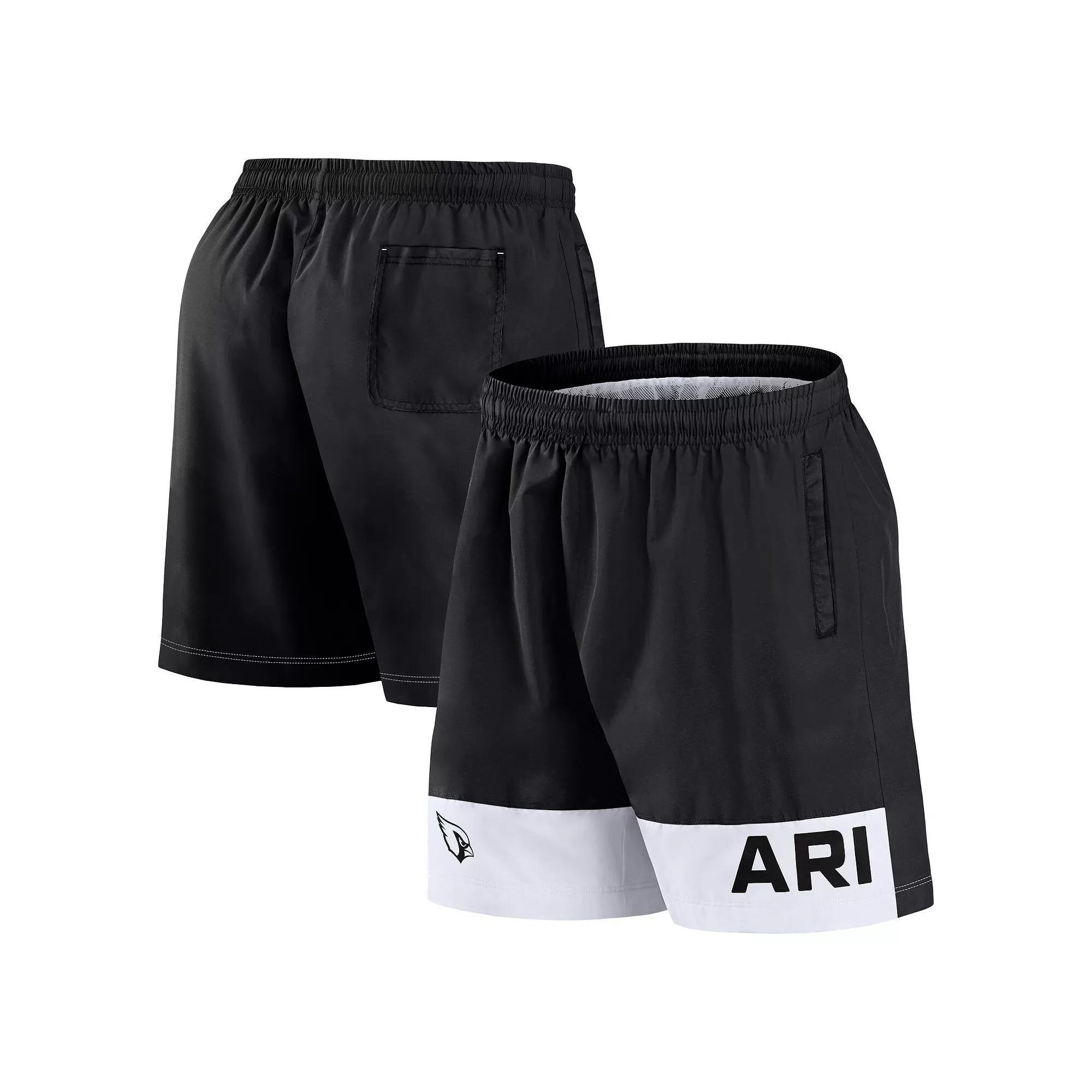 Men's Fanatics Black Arizona Cardinals Elements Shorts, Size: 3XL Product Image