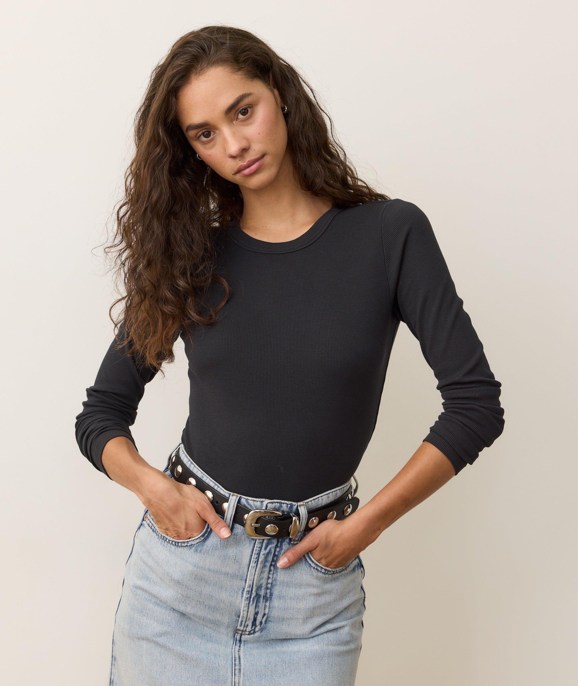 Lexi Rib Sun-In Longsleeve Crew Tee Product Image