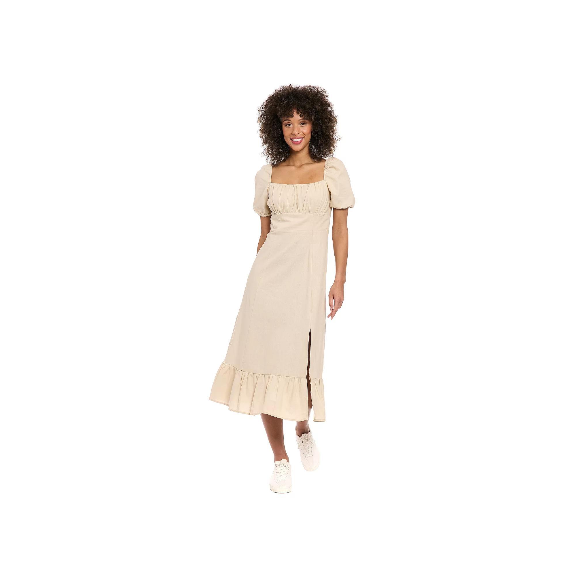 Women's ALEXIA ADMOR Liv Button-Down Midi Shirt Dress, Size: 8, Pink Product Image
