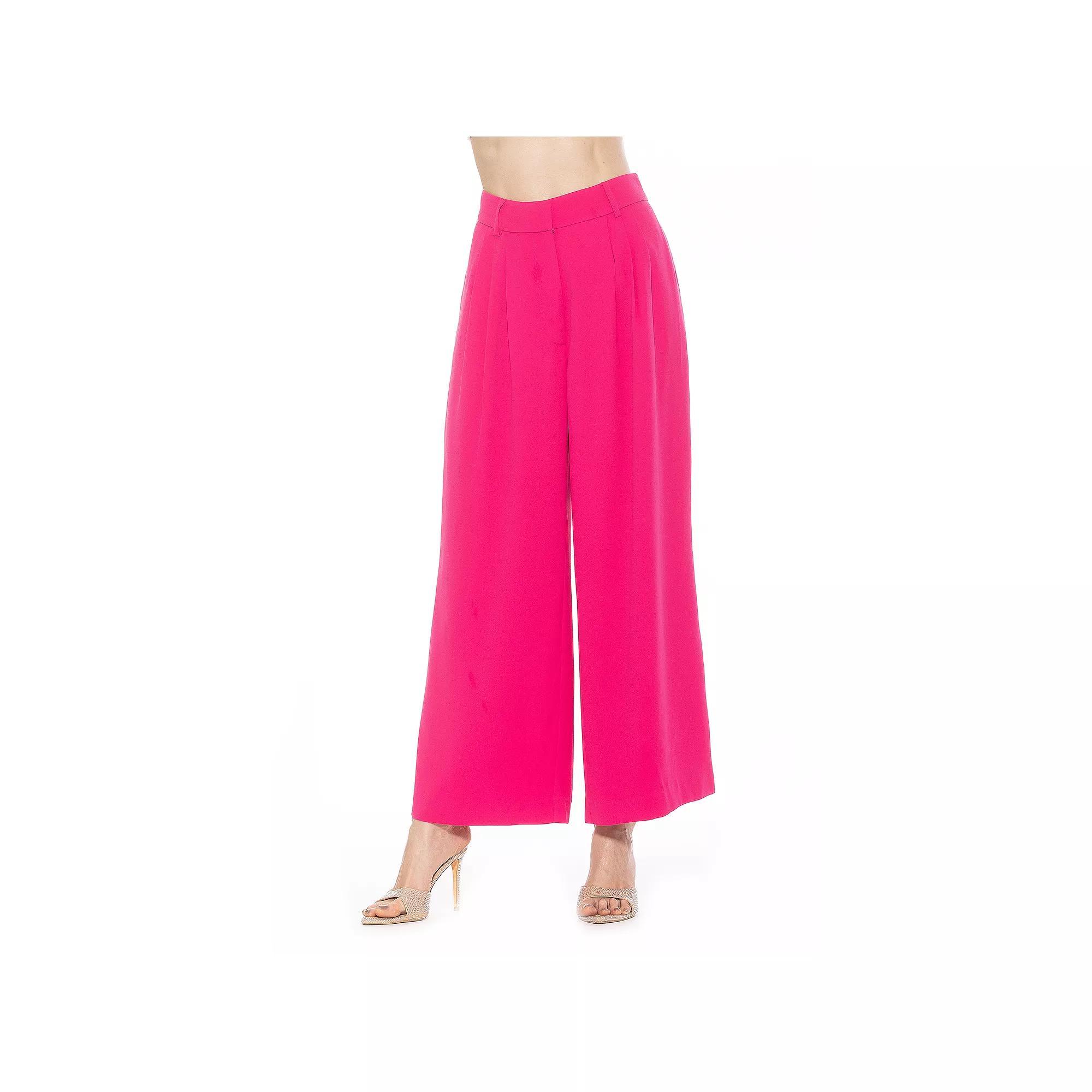 Women's ALEXIA ADMOR Kari Long Wide Leg Pants, Size: 6, Black Product Image