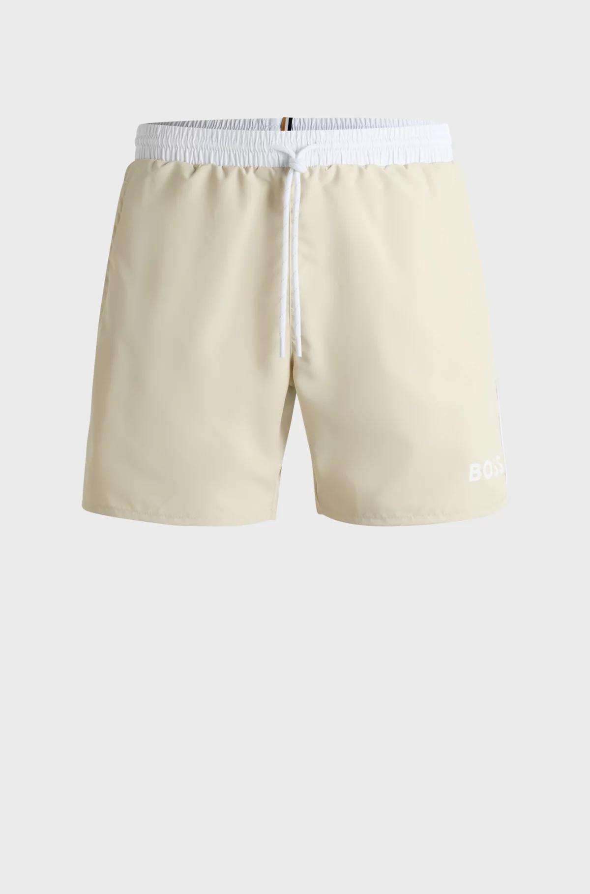 Boss Quick-Drying Swim Shorts with Contrast Details Product Image