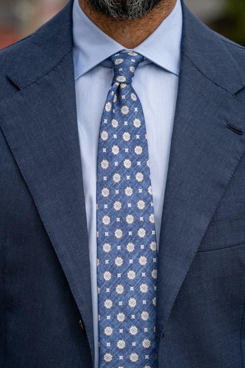 Elizabetta Cortina - Silk Jacquard Tie for Men in Royal Blue at Nordstrom Product Image