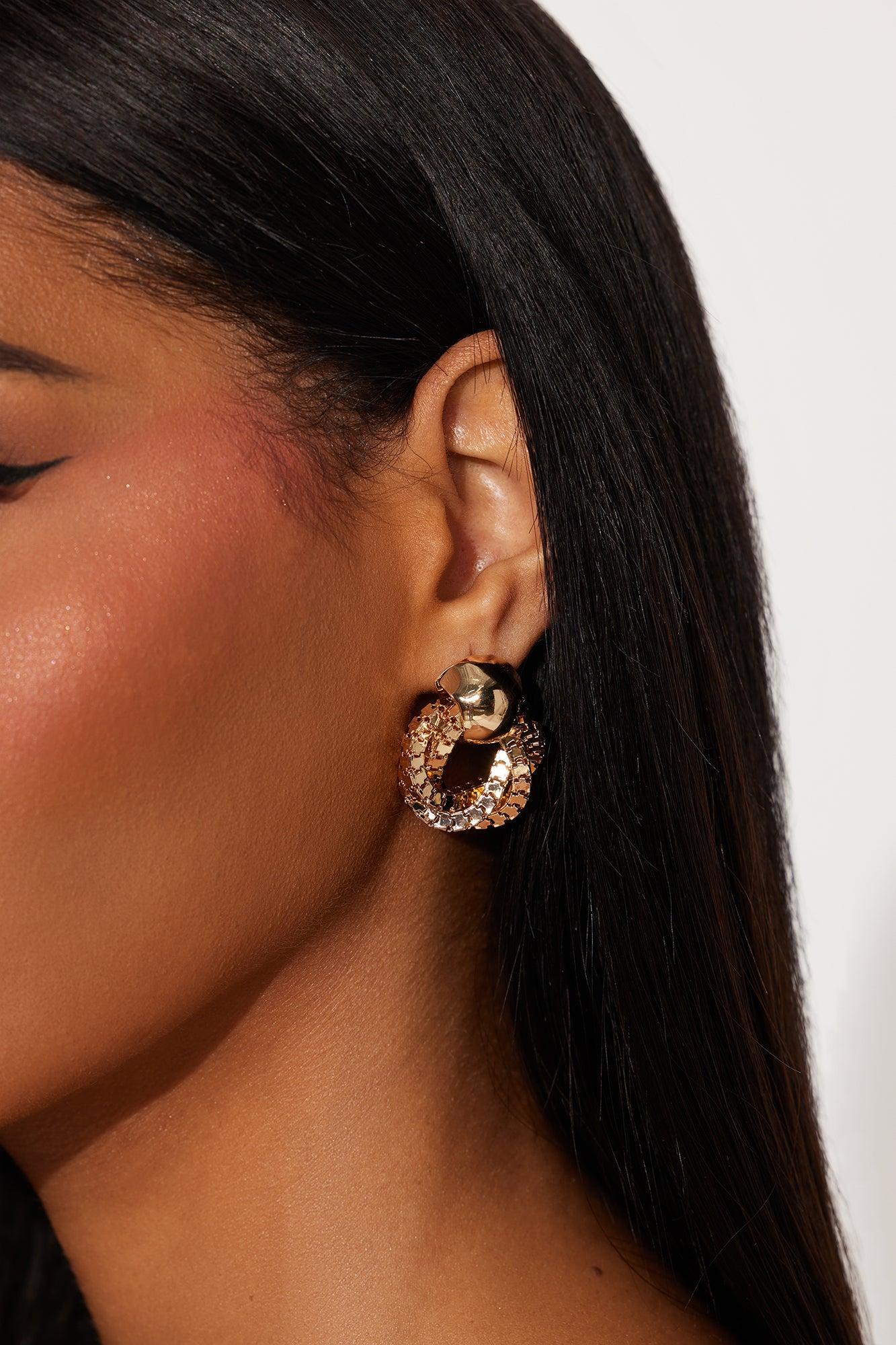 Twisted Love Drop Earrings - Gold Female Product Image