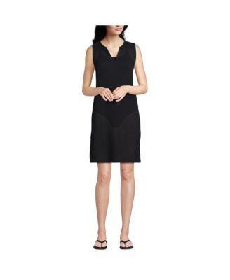Lands End Womens Cotton Gauze Swim Cover-up Dress Product Image