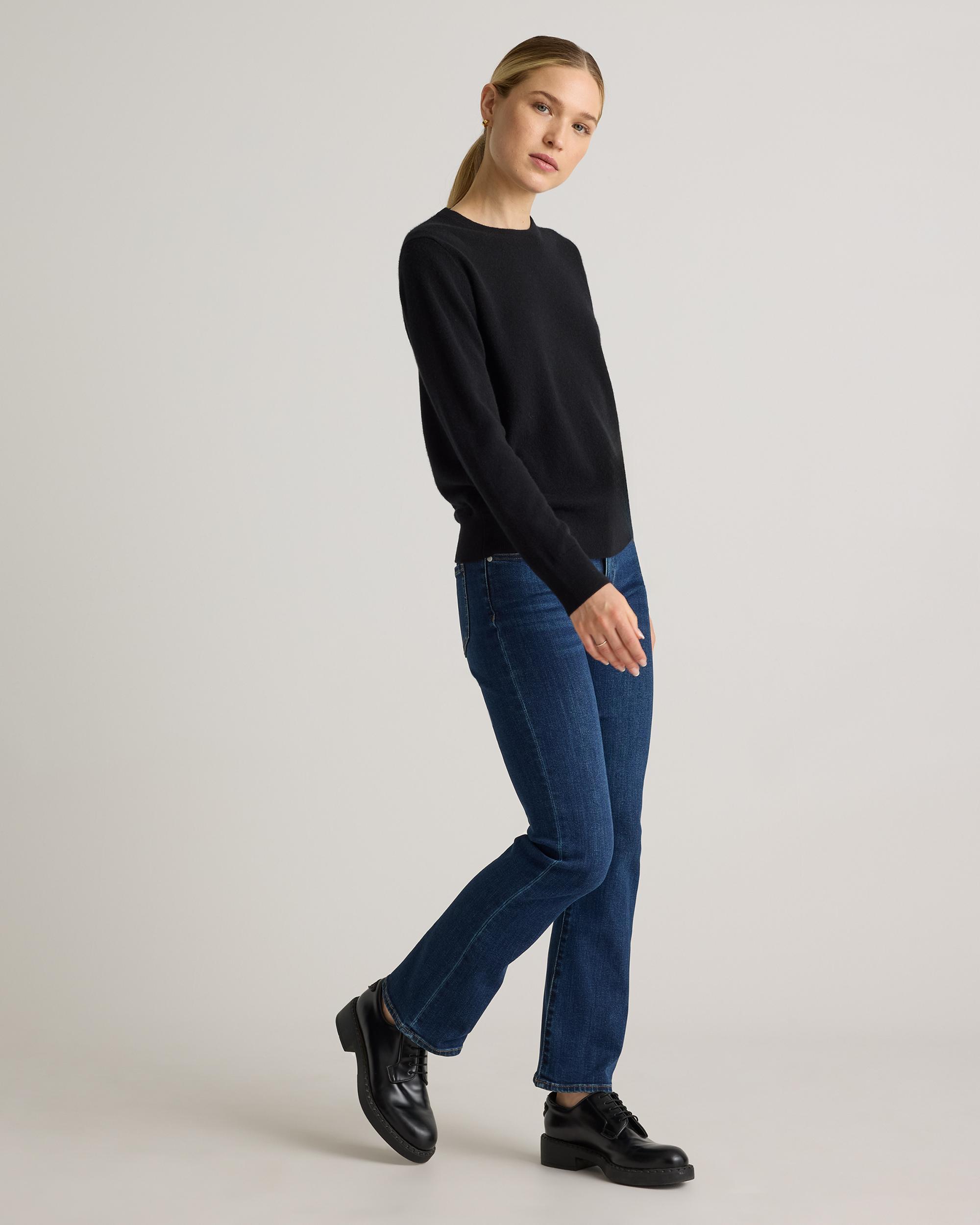 Women's Quince | The Classic Cashmere Crew | 100% Grade A Mongolian Cashmere - Size XS Product Image