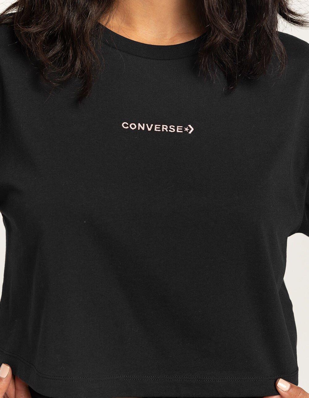 CONVERSE Woodmark Womens Crop Tee Product Image