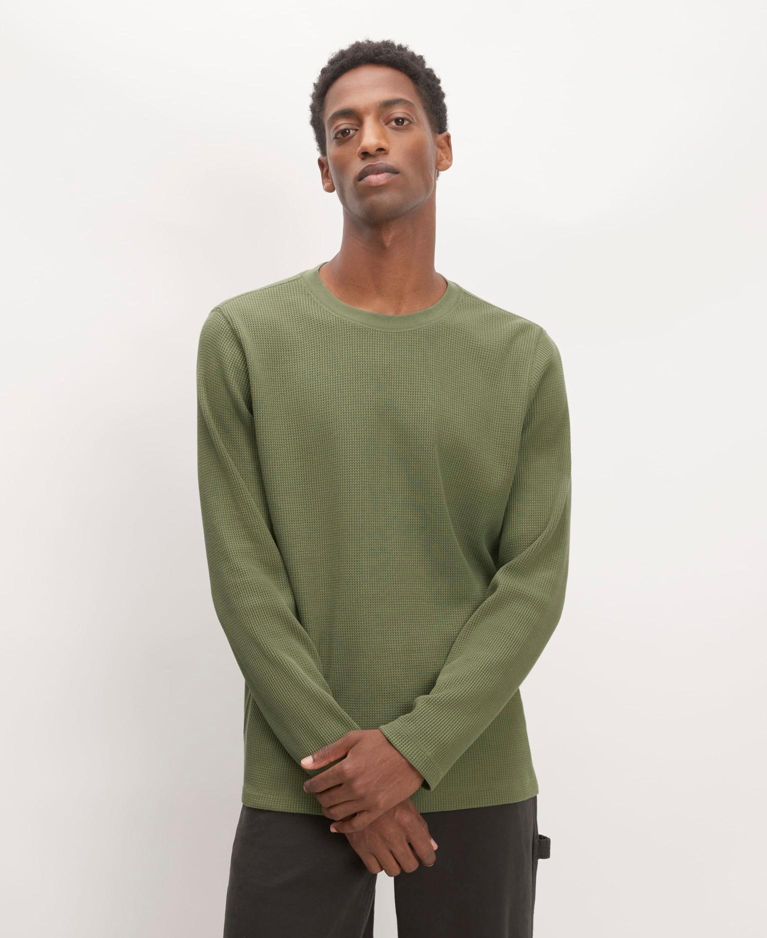 Mens Waffle Long-Sleeve Crew T-Shirt by Everlane Product Image