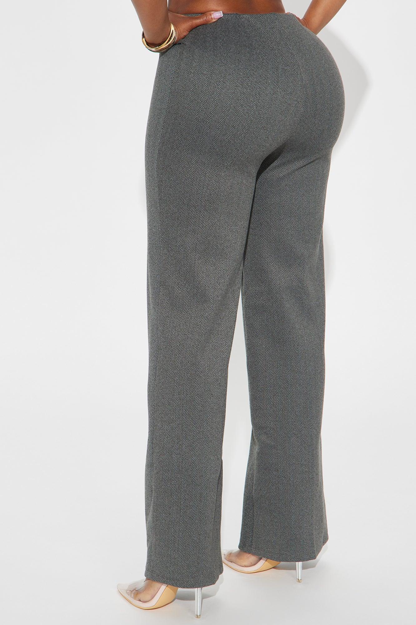Office Favorite Herringbone Trouser - Charcoal Product Image