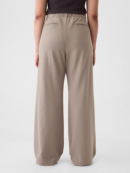 365 High Rise Brushed Twill Pleated Trousers Product Image