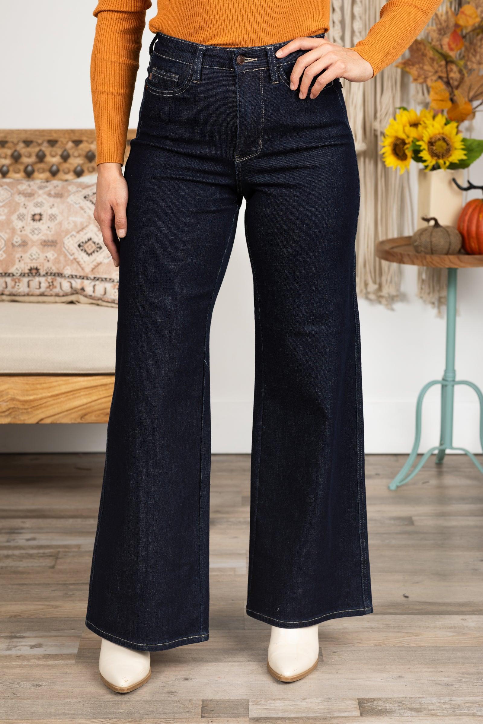 Judy Blue Tummy Control Retro Wide Jeans Product Image