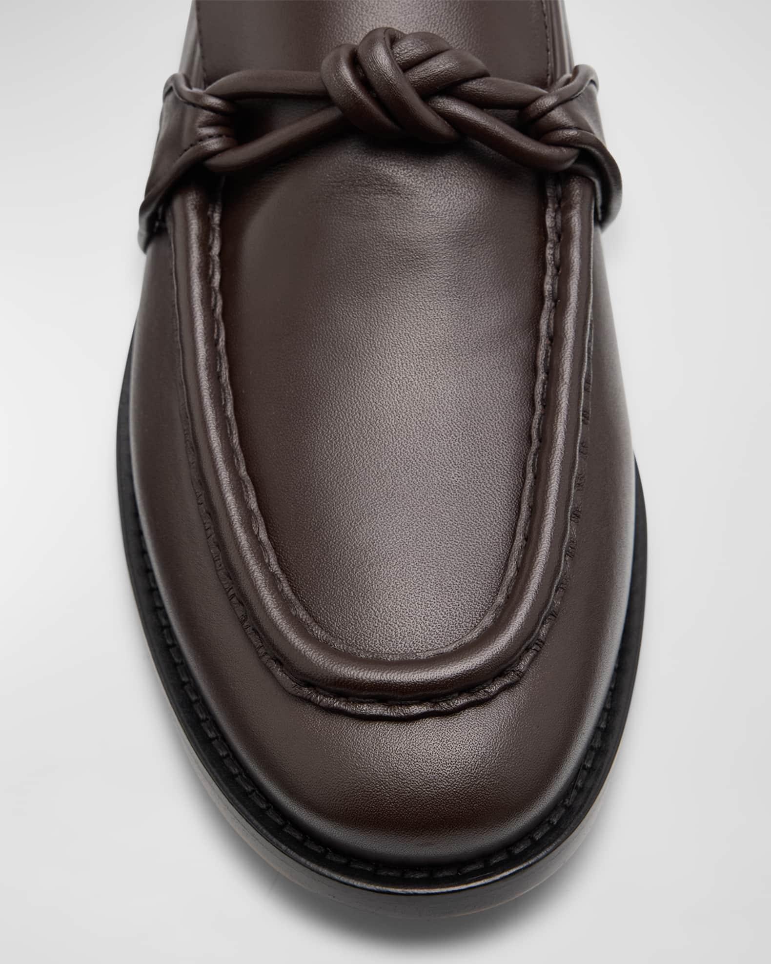 Men's Astaire Leather Knot Loafers Product Image