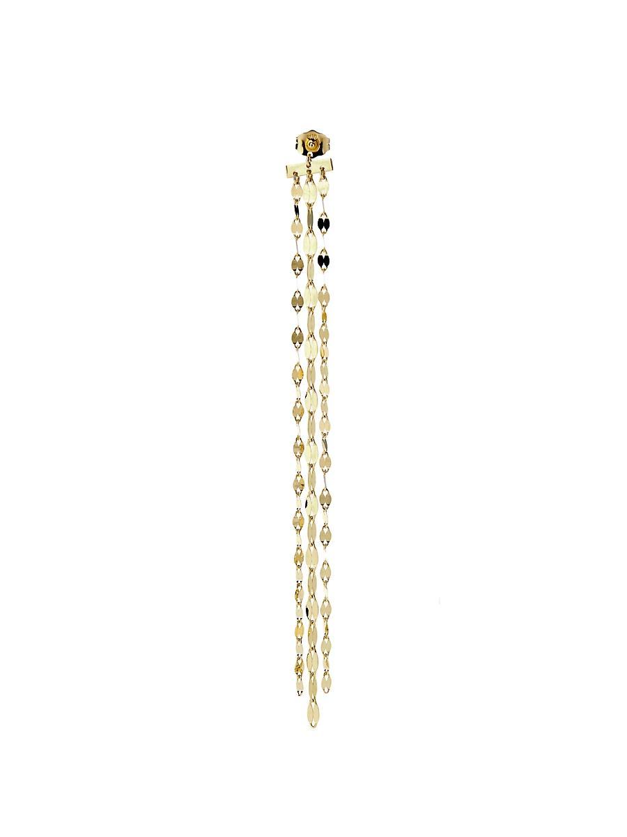 Womens Mega Gloss Blake 14K Yellow Gold Triple-Chain Drop Earring Product Image