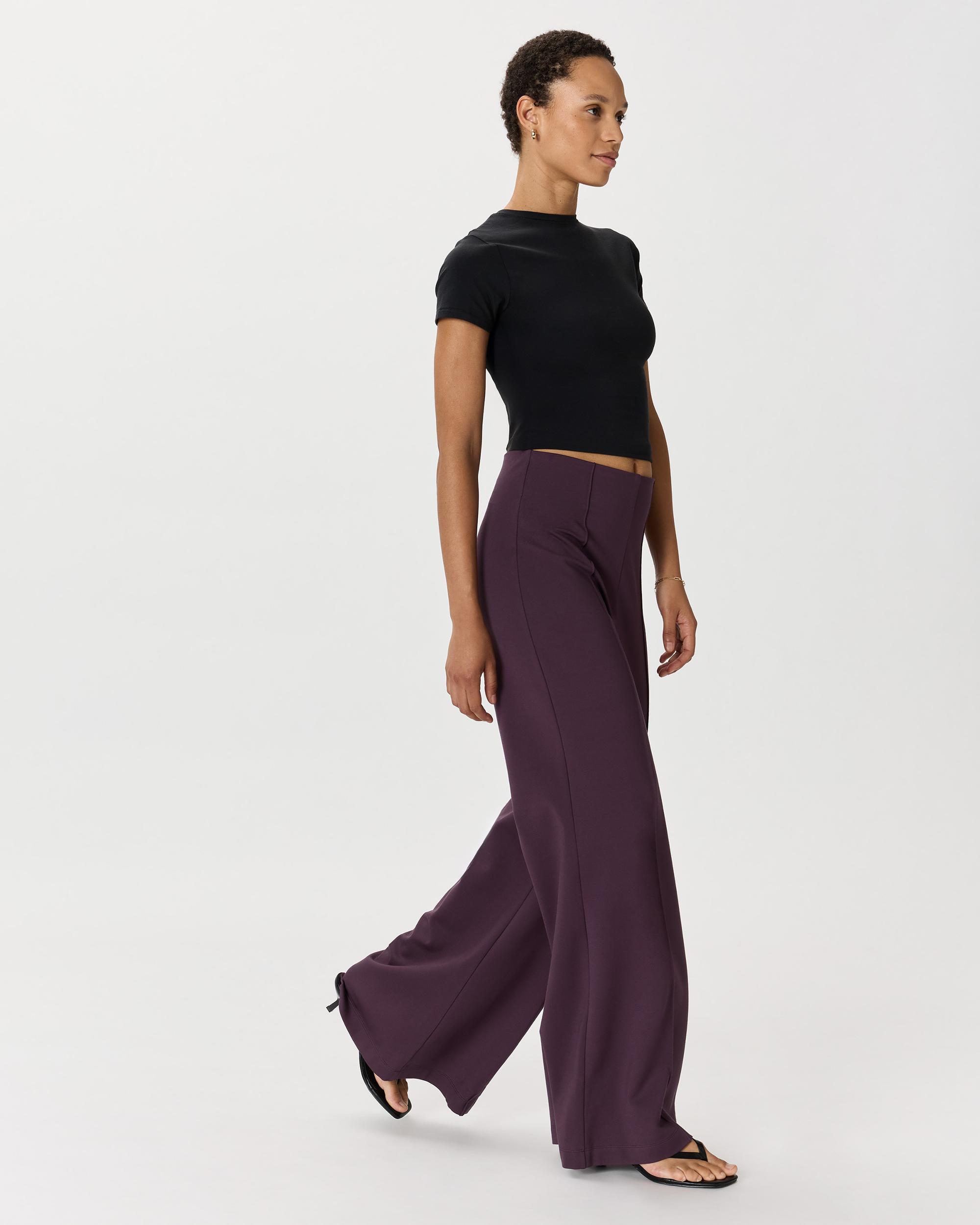 Quince | Women's Ultra-Stretch Ponte Super Wide Leg Pants Size XS, Rayon Product Image