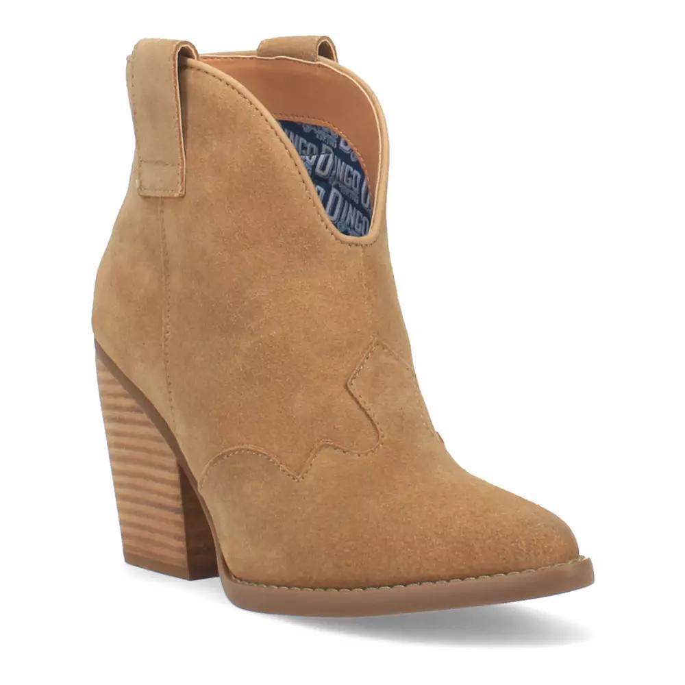 Dingo Flannie Women's Suede Ankle Boots, Size: 9.5, Red Product Image