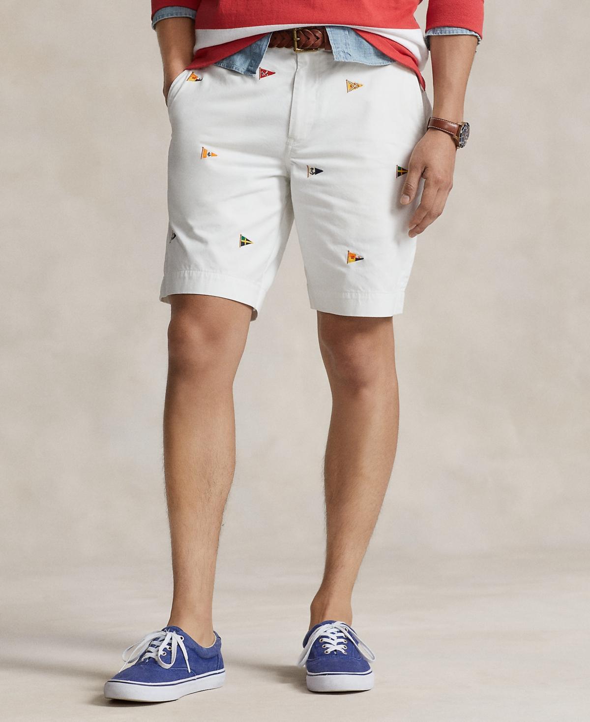 Polo Ralph Lauren Classic-Fit Stretch Embroidered 9.25 Inseam Shorts Product Image