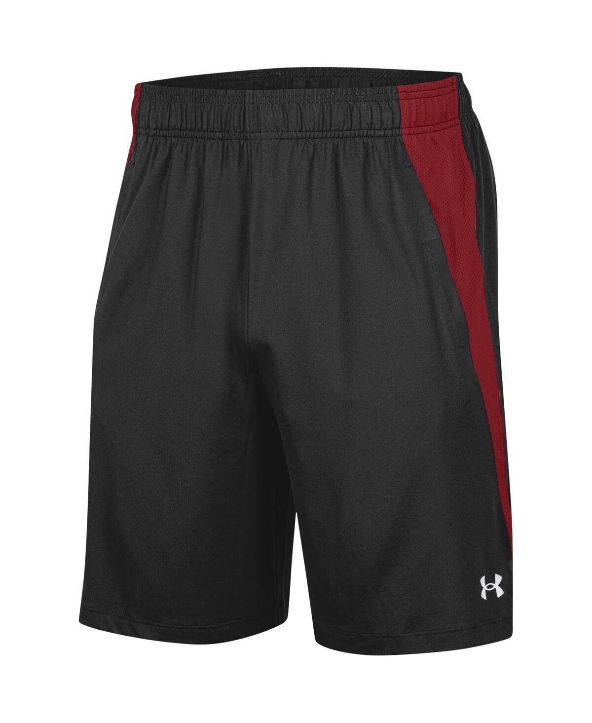 Men's Under Armour Black Wisconsin Badgers Tech Vent Shorts, Size: 2XL Product Image