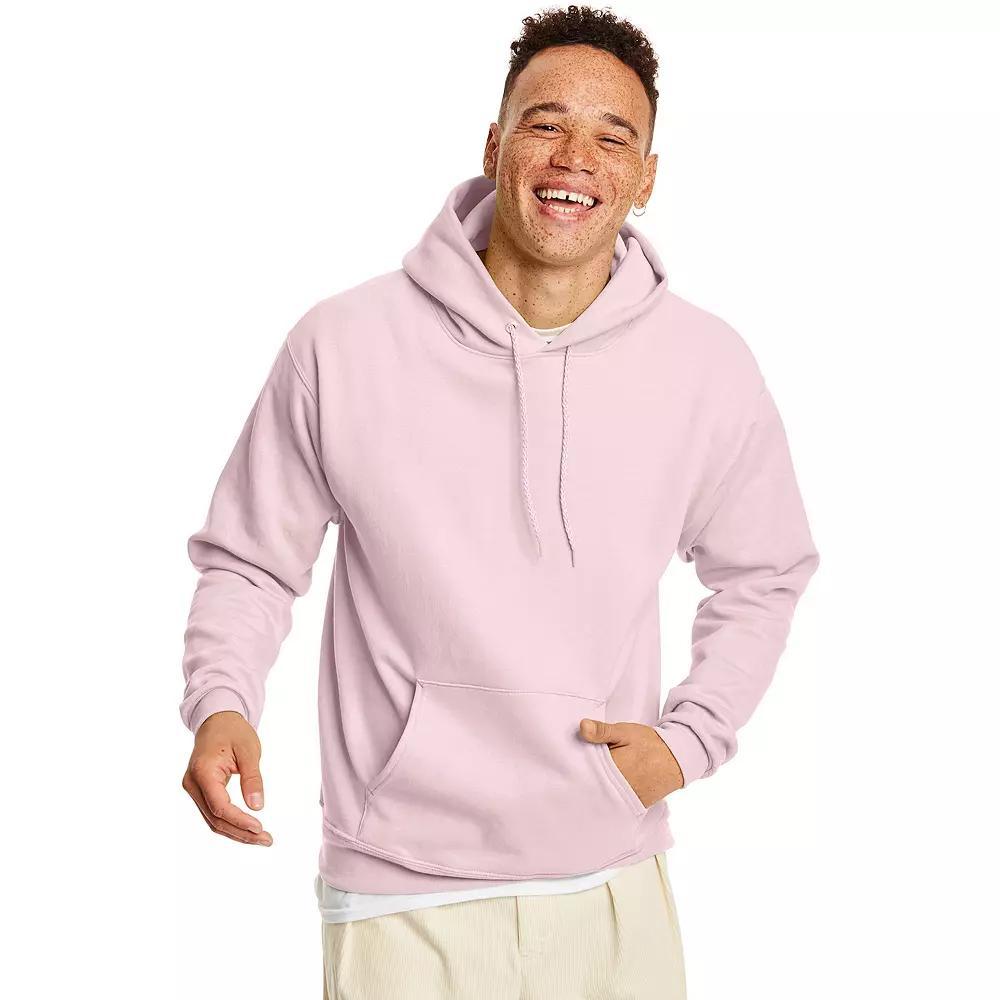 Men's Hanes® EcoSmart Fleece Pullover Hoodie, Size: Small, Pale Pink Product Image