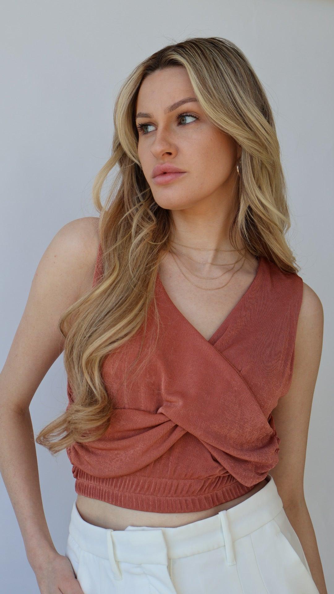 Twist Front Crop Top Product Image