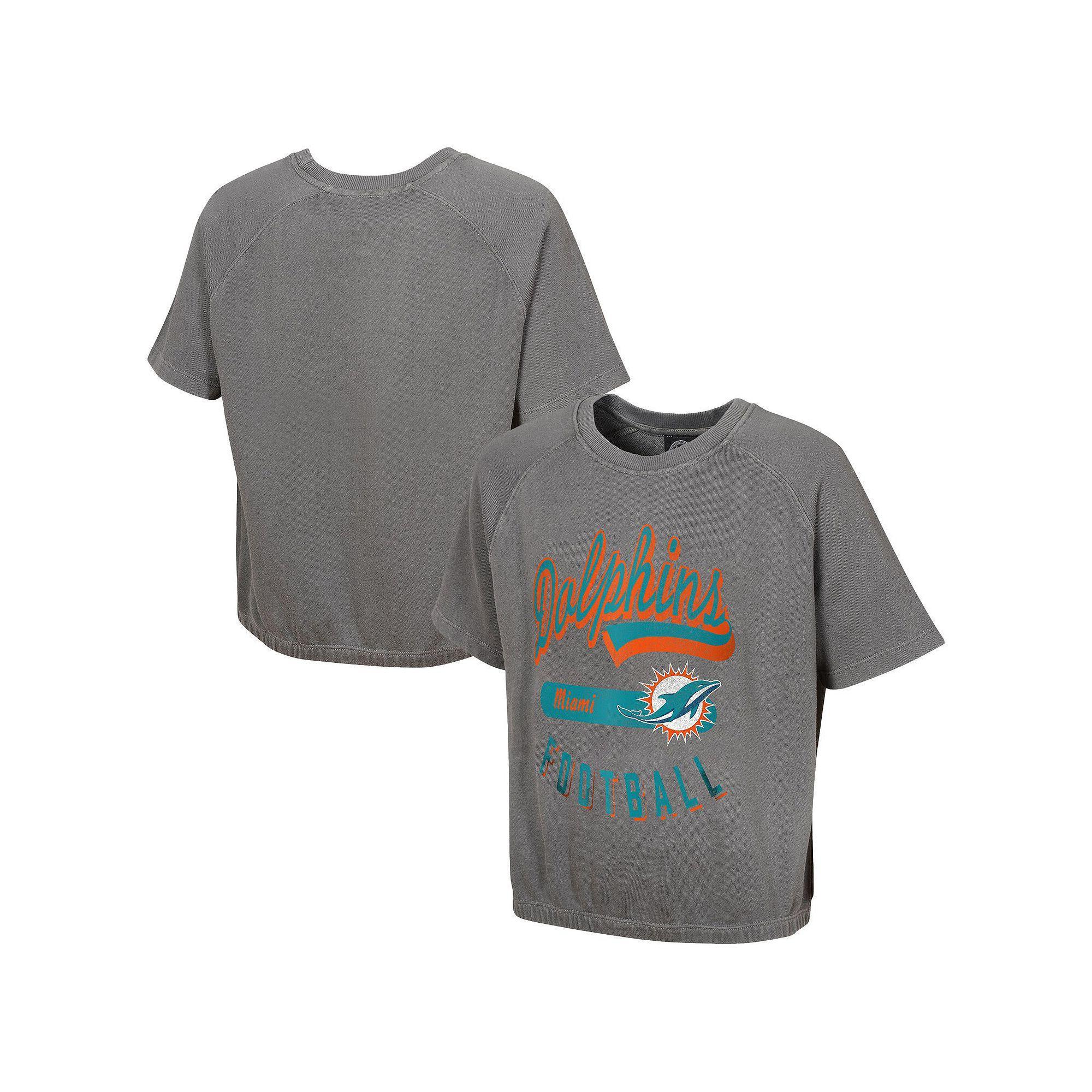 Women's  Gray San Francisco 49ers Mineral Wash Short Sleeve Top, Size: JR Medium, Grey Product Image