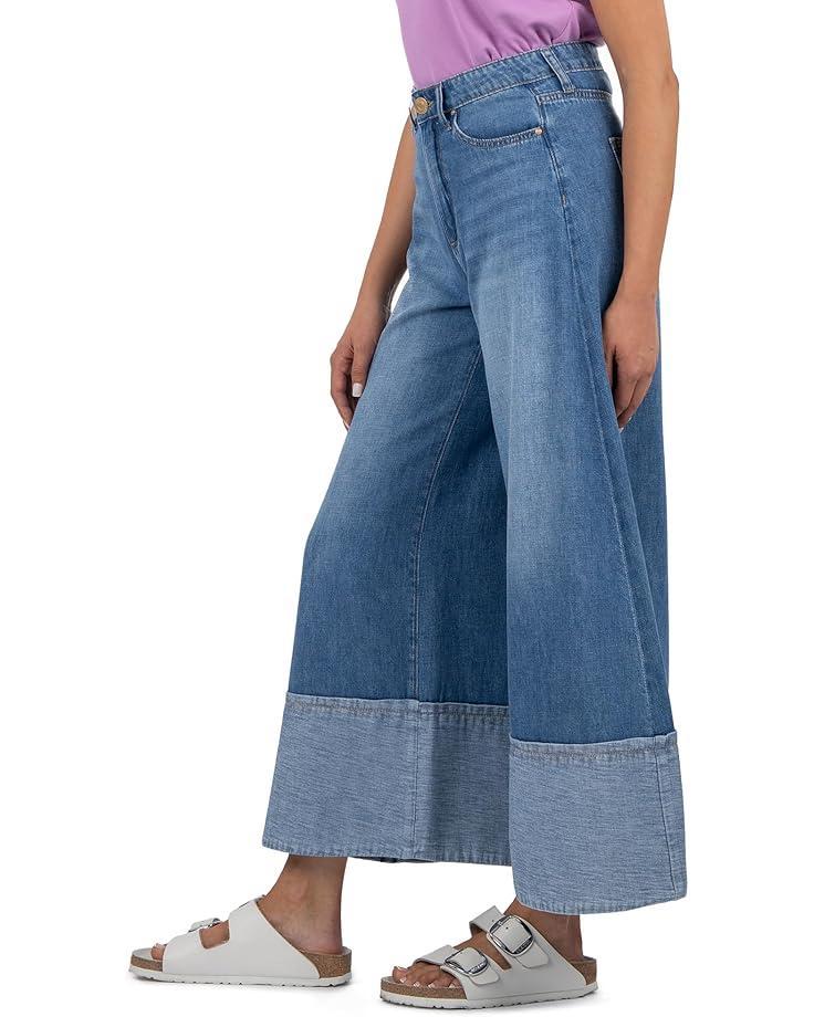 RYAN HIGH RISE FAB AB SUPER WIDE LEG RAW HEM Product Image