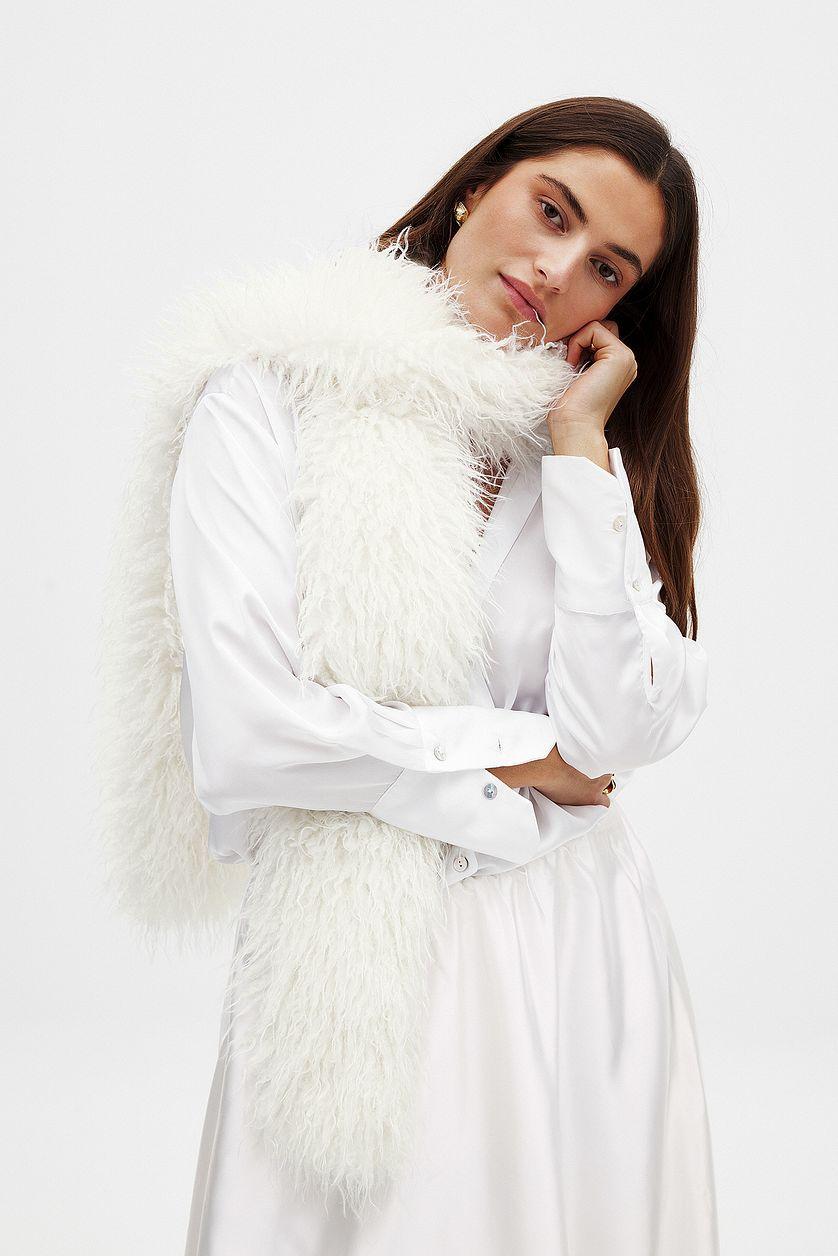 Faux Fur Long Scarf Product Image