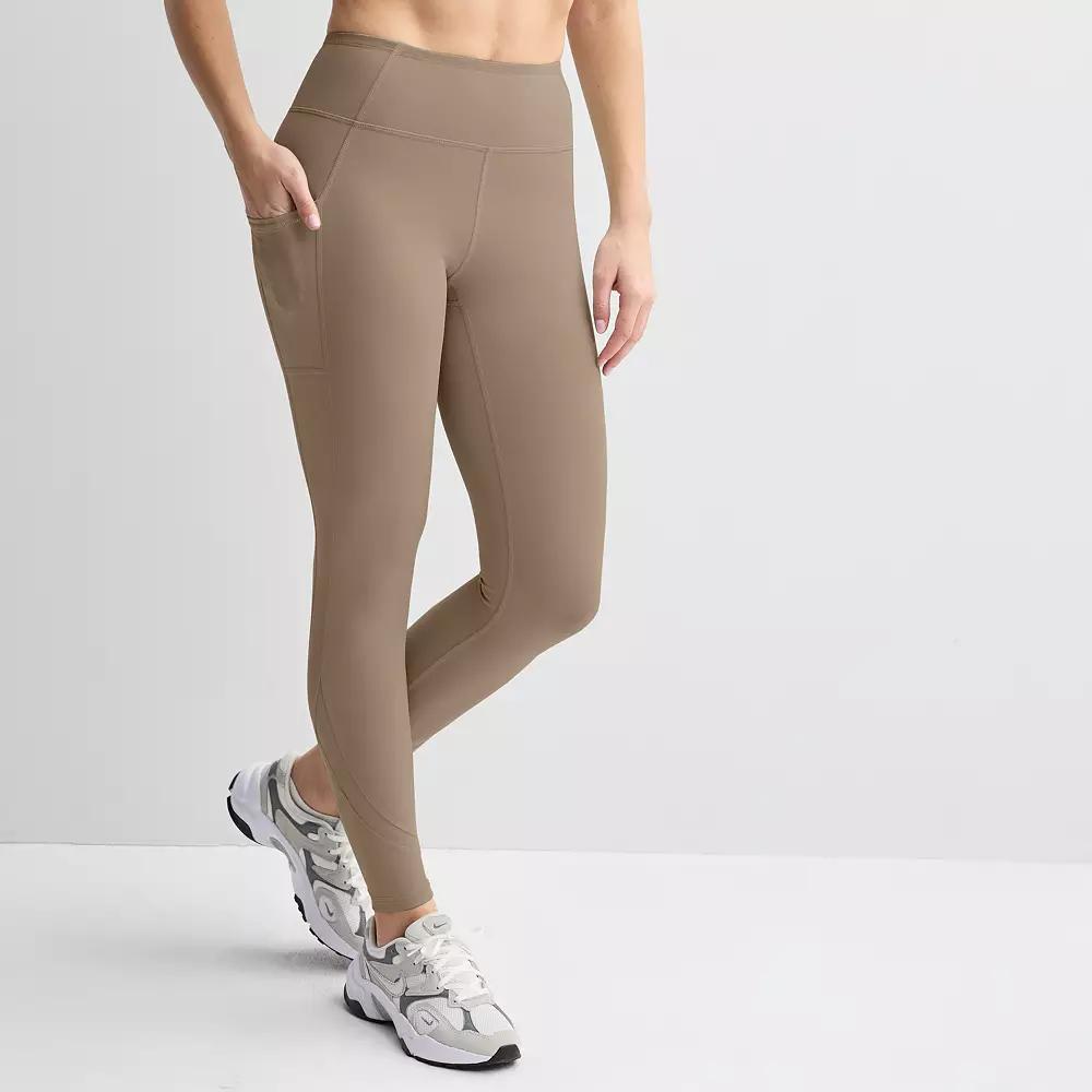 Women's Tek Gear® Ultrastretch Mesh Pieced 7/8 Leggings, Size: Medium, Kalari Green Product Image