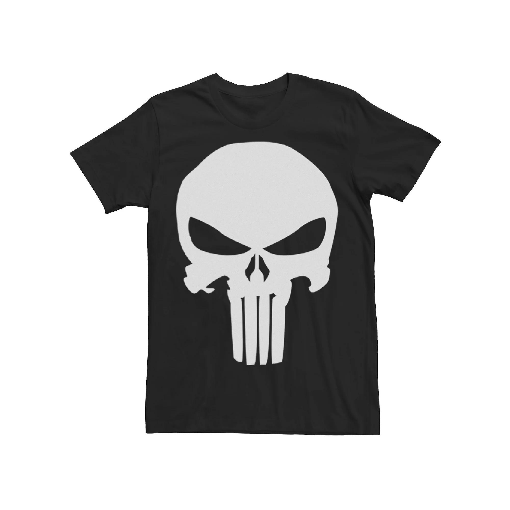 Men's Marvel Punisher Classic Skull Symbol Tee, Size: 3XL, Black Product Image