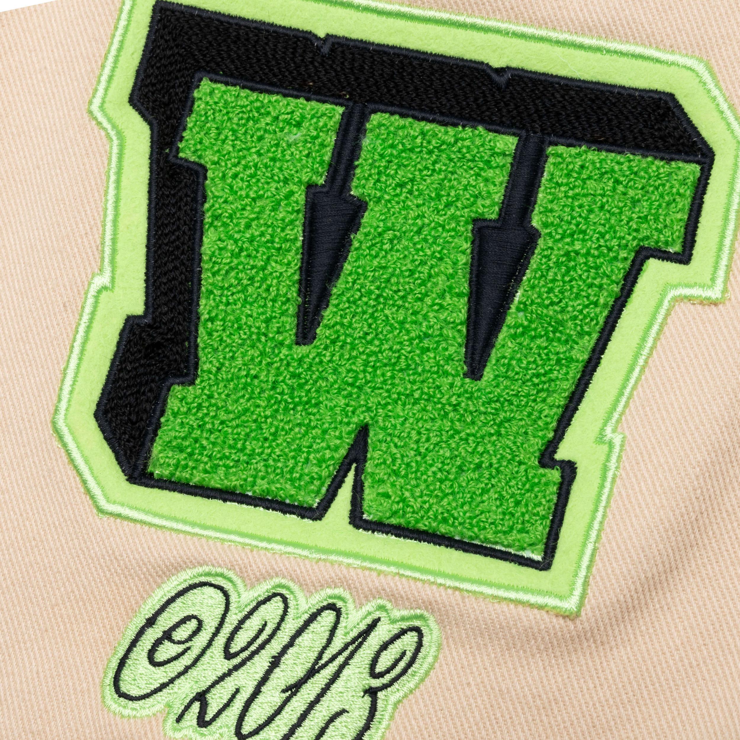 Vars Hammer Denim Flare Carpe - White/Green Male Product Image
